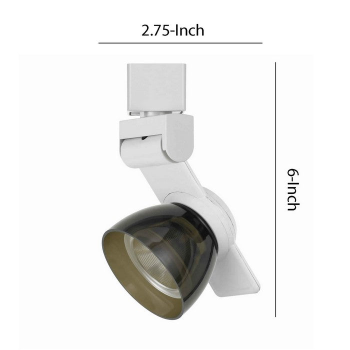 12W Integrated LED Metal Track Fixture with Oval Shape Head,White and Brown