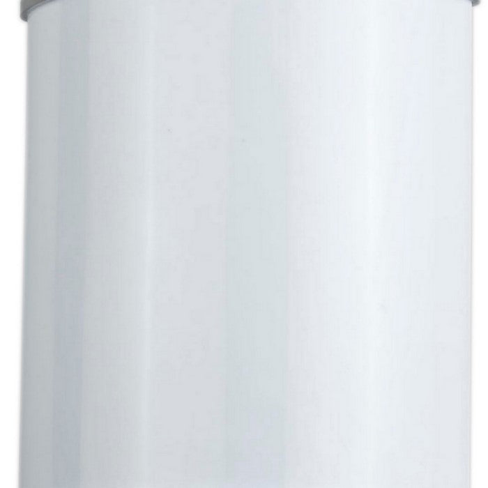 18W Metal PLC Wall Lamp with Brushed Trim Accent, Silver and White