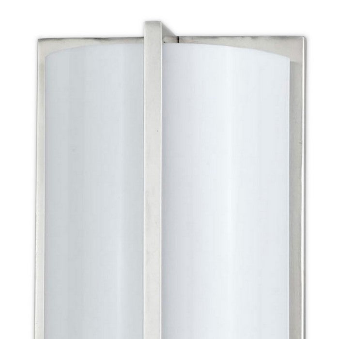 Cylindrical Shape PLC Wall Lamp with 3D Design, Set of 4, Silver and White