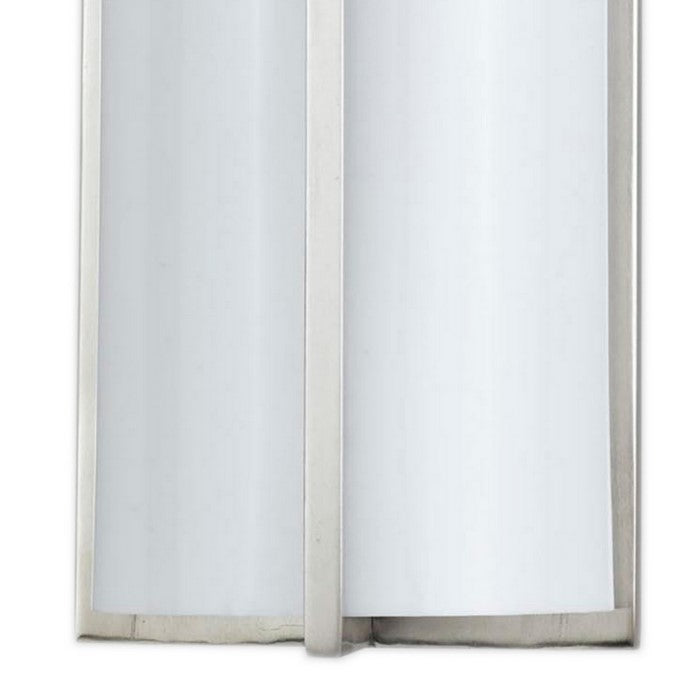 Cylindrical Shape PLC Wall Lamp with 3D Design, Set of 4, Silver and White