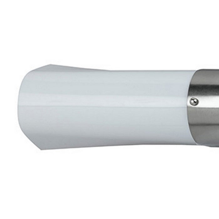 Elongated Curved Design Vanity Light with Silver Accent, Set of 4,White