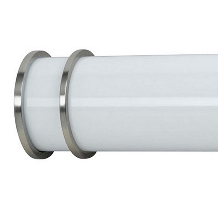 Pipe Design Metal Vanity Light with Hardwired Switch, Set of 4, Small,White