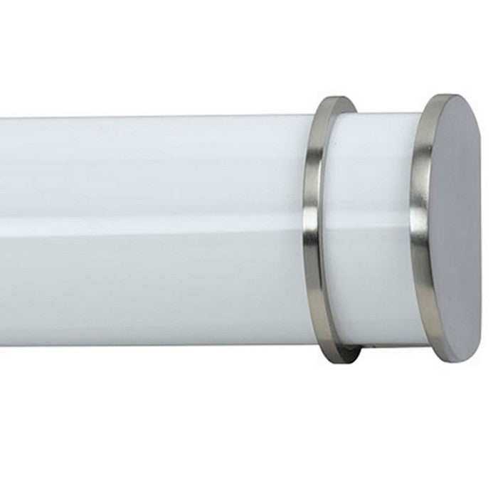 Pipe Design Metal Vanity Light with Hardwired Switch, Set of 4, Small,White