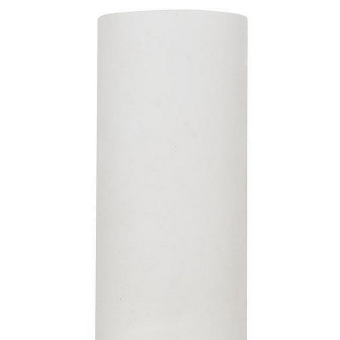 Cylindrical Dual Lighting Wall Lamp with Switch, Set of 2, Silver and White