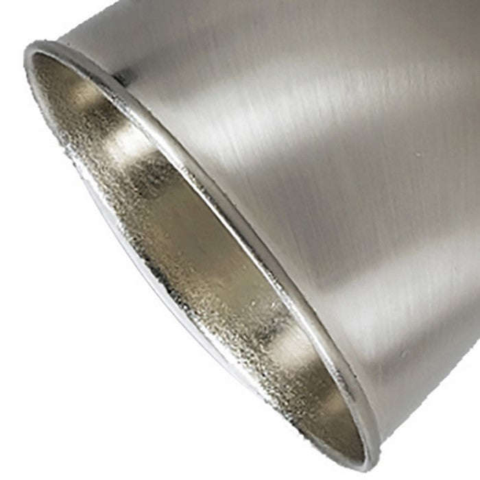 Round Metal Shade Track Light Head and Frame, Silver