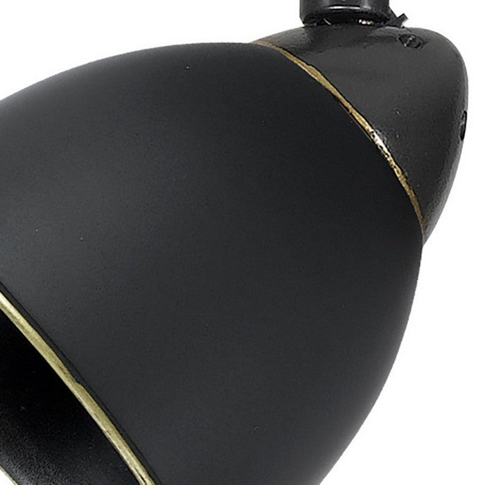 Round Metal Shade Track Light Head and Frame, Dark Bronze