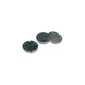Hubbell-Bell Gray Lampholder Closure Plugs