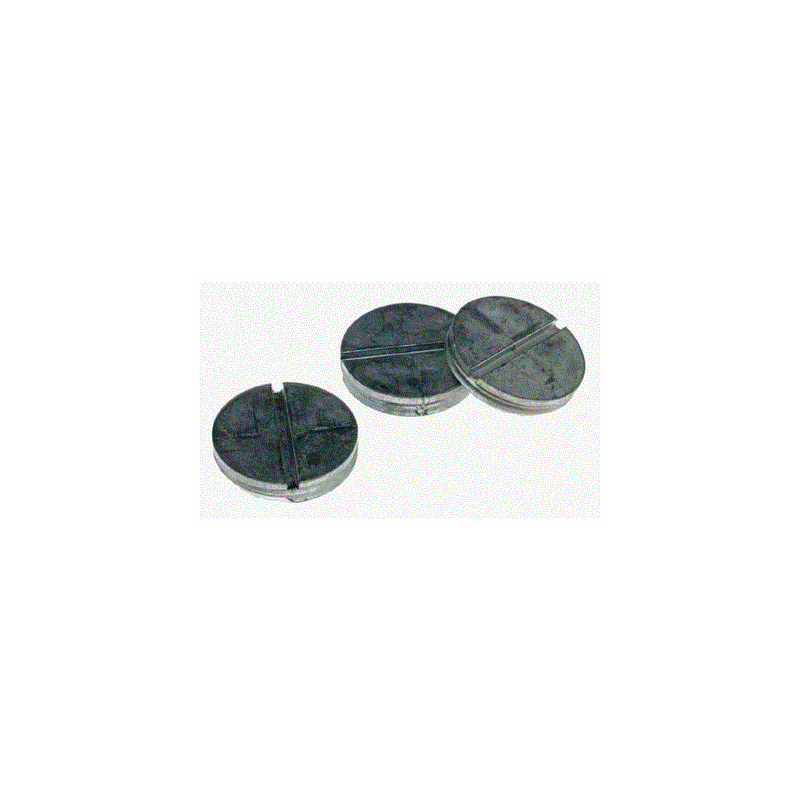 Hubbell-Bell Gray Lampholder Closure Plugs