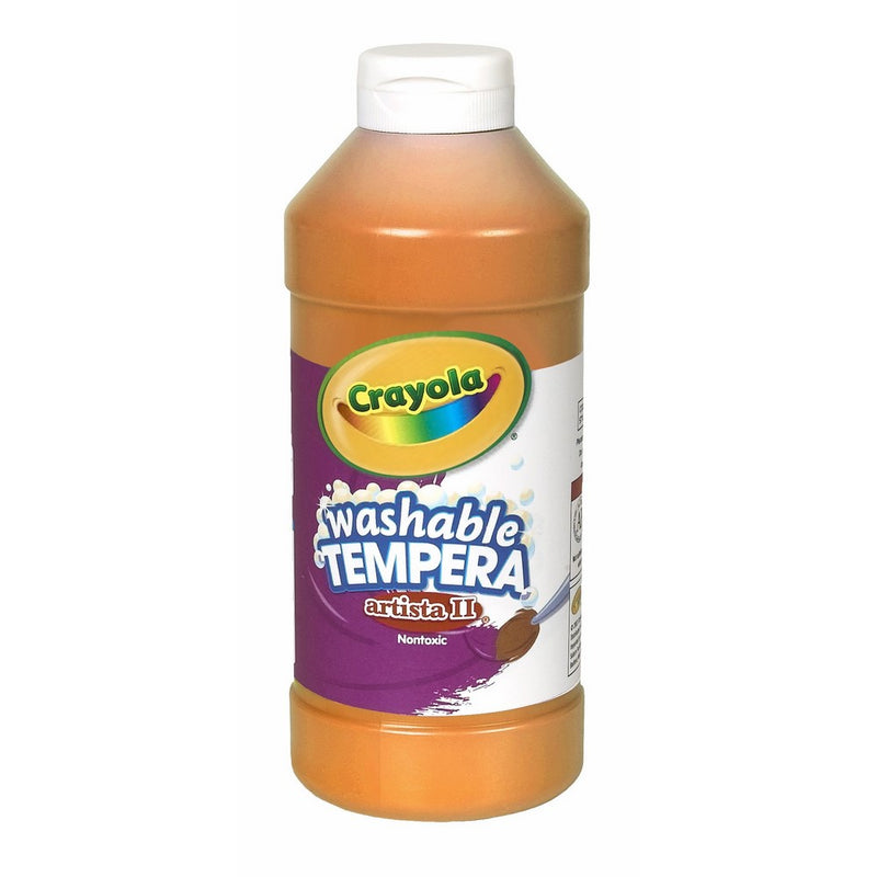 Crayola Artista II Washable Tempera Paint 16oz Orange