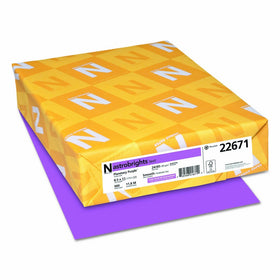 Astrobrights Color Paper, 8.5” x 11”, 24 lb/89 gsm, Planetary Purple, 500 Sheets (22671)