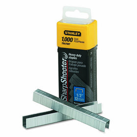 Stanley TRA708T Sharpshooter 1/2-Inch Leg Length Staples, Steel (1000 Count)