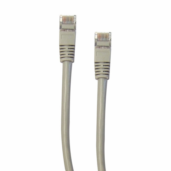 CableWholesale Shielded Cat5e Gray Ethernet Cable, Snagless/Molded Boot, 14 foot