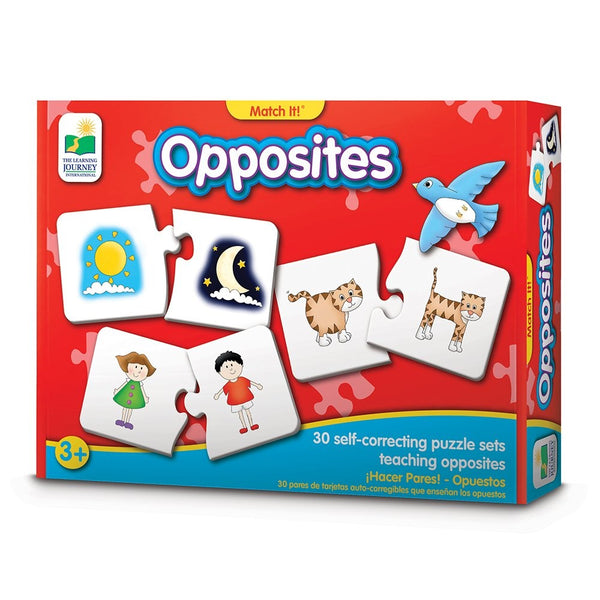 The Learning Journey Match It! - Opposites - Self-Correcting Puzzle Set