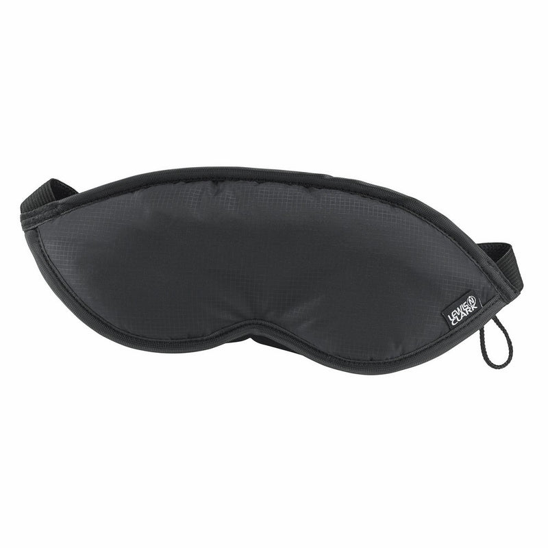 Lewis N. Clark Comfort Eye Mask With Adjustable Straps Blocks Out All Light, Black