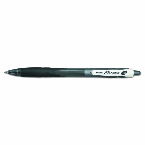 Pilot BeGreen RexGrip Retractable Ball Point Pens, Medium Point, Black Ink, Dozen Box (32370)