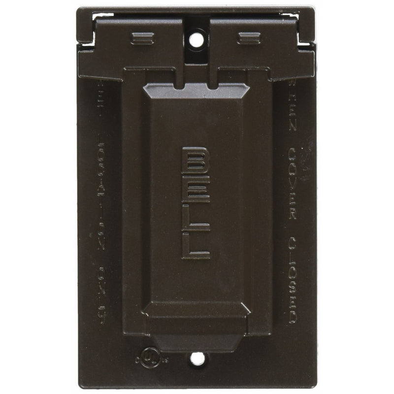 Hubbell-Bell 5103-2 Weatherproof Single Gang Vertical Device Mount Cover GFCI