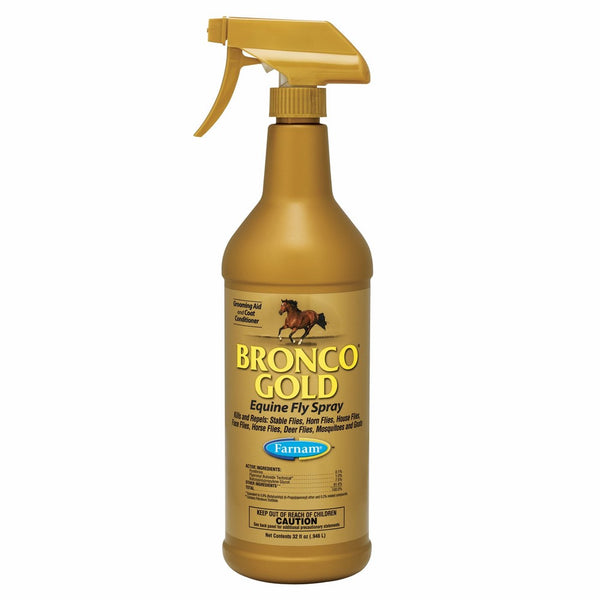 FARNAM Home and Garden 3005635 Bronco Gold Fly Spray, 32-Ounce