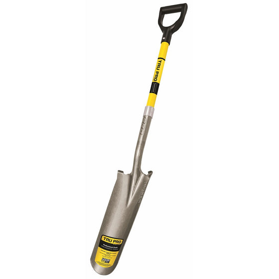 Truper 31285 Tru Pro 16-Inch Drain Spade with Fiberglass D-Handle