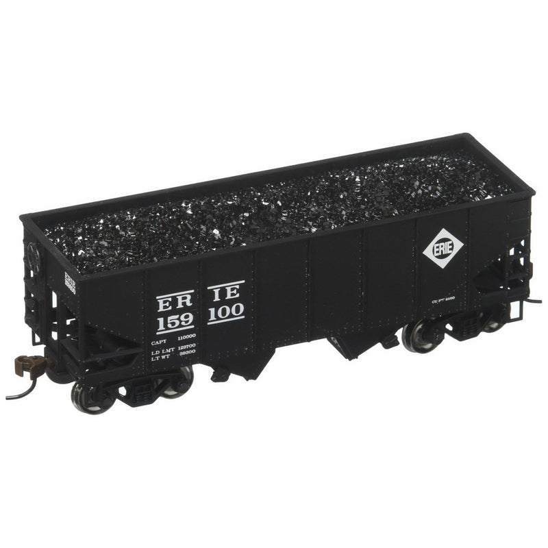 Bachmann Industries 159100 55 Ton 2-Bay USRA Outside Braced Hopper with Removable Load Erie Car, HO Scale