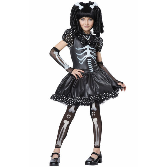 California Costumes Skeleton Girl Child Costume, Large