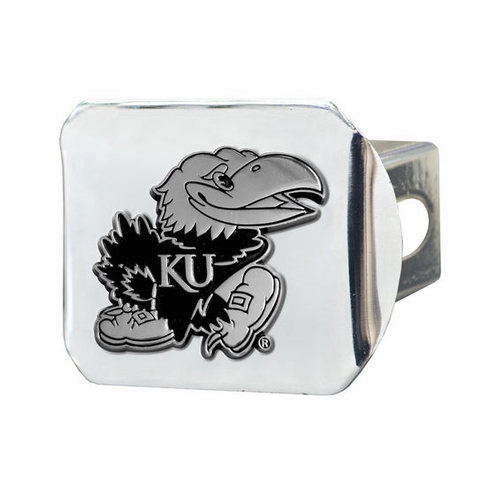 FANMATS NCAA University of Kansas Jayhawks Chrome Hitch Cover