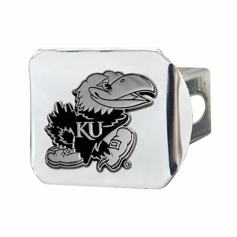 FANMATS NCAA University of Kansas Jayhawks Chrome Hitch Cover