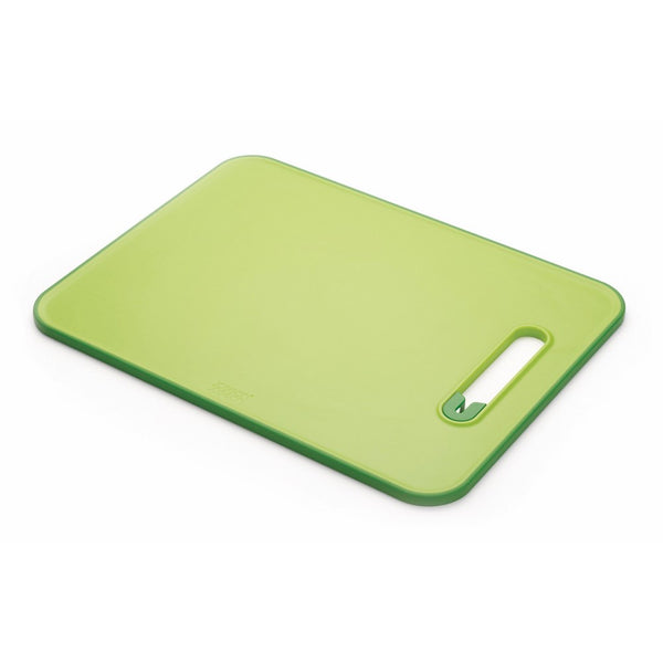 Joseph Joseph 60027 Slice & Sharpen Cutting Board with Integrated Knife Sharpener, Large, Green