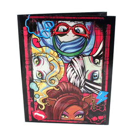 Mattel Monster High Two Pocket Portfolio Folders, 8 1/2" x 11" - Set of 4 - MH Assorted Portfolio File Folders for Organization - Fun School Supplies for Kids