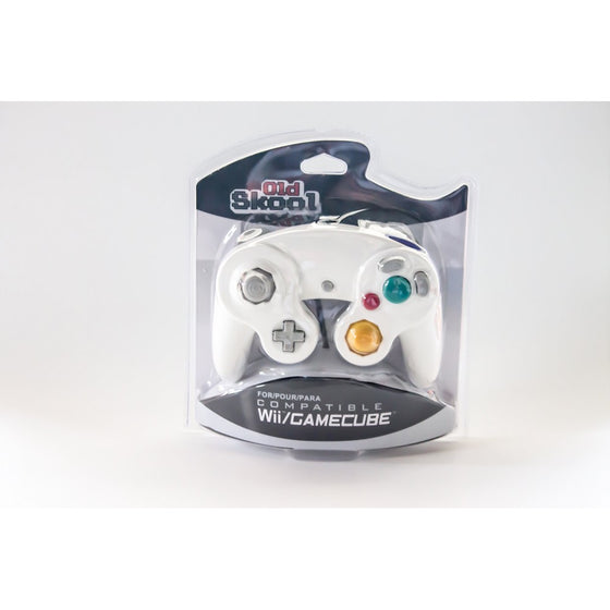 Old Skool GameCube / Wii Compatible Controller - white