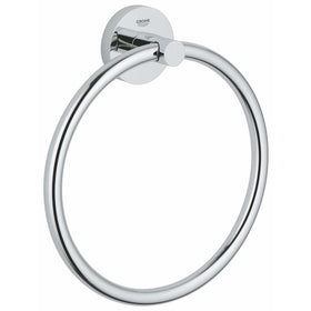 Grohe 40365001 Essentials Towel Ring, Chrome 8 Inch