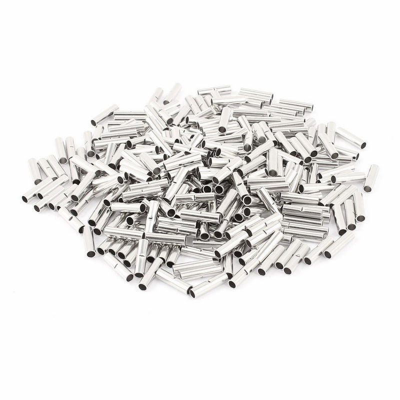 300Pcs BV-2 Uninsulated Butt Connectors Terminal for 16-14 A.W.G Wire