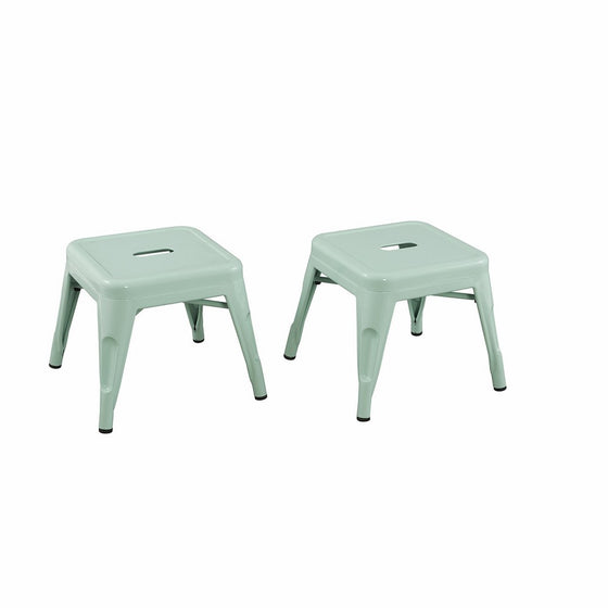 Reservation Seating Kids Steel Stool, Mint Green, One Size