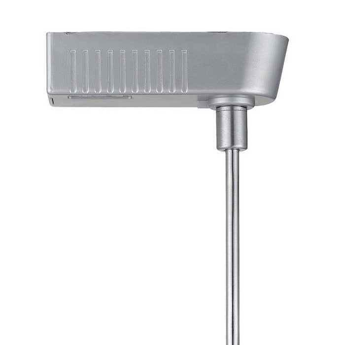 Flared Torch Design Rotational Track Light Head with 6 inch Stem, Silver