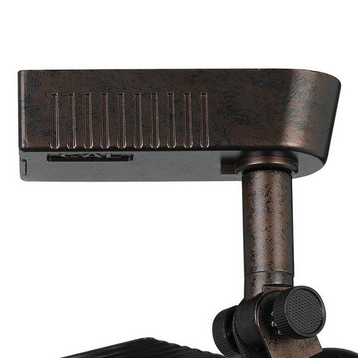 Spotlight Design Rotational Track Head with 4 Leaf Door Flippers, Bronze