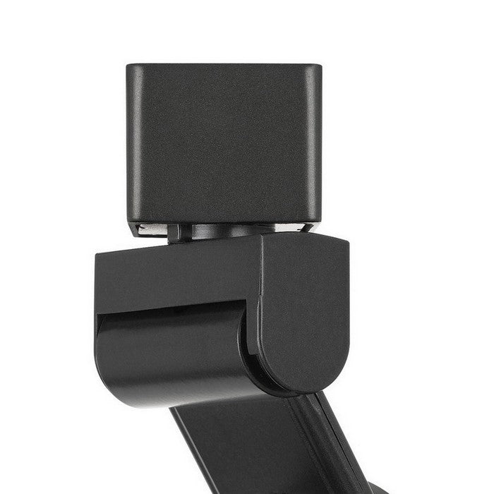 12W Integrated LED Track Fixture with Polycarbonate Head, Black and Orange