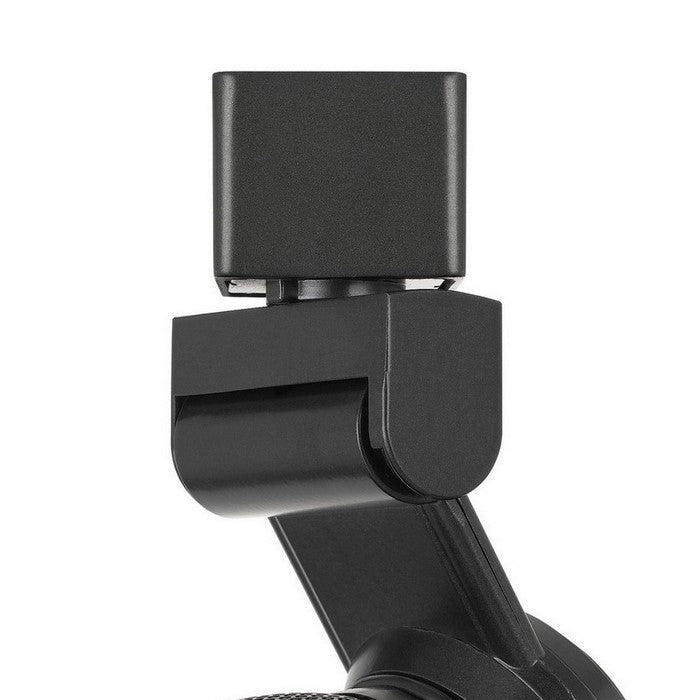 12W Integrated LED Metal Track Fixture with Mesh Head, Black