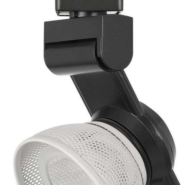 12W Integrated LED Metal Track Fixture with Mesh Head, Black and White