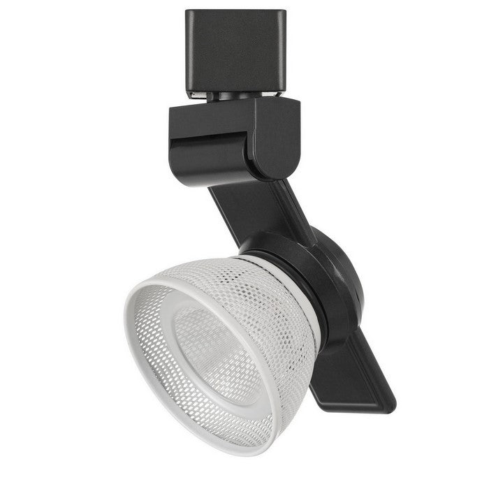 12W Integrated LED Metal Track Fixture with Mesh Head, Black and White