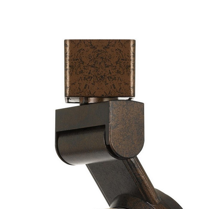 12W Integrated LED Track Fixture with Polycarbonate Head, Bronze and Yellow