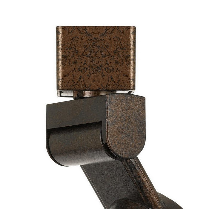 12W Integrated LED Track Fixture with Polycarbonate Head, Bronze and Blue
