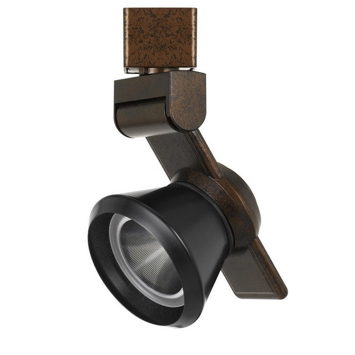 12W Integrated LED Metal Track Fixture with Cone Head, Bronze and Black