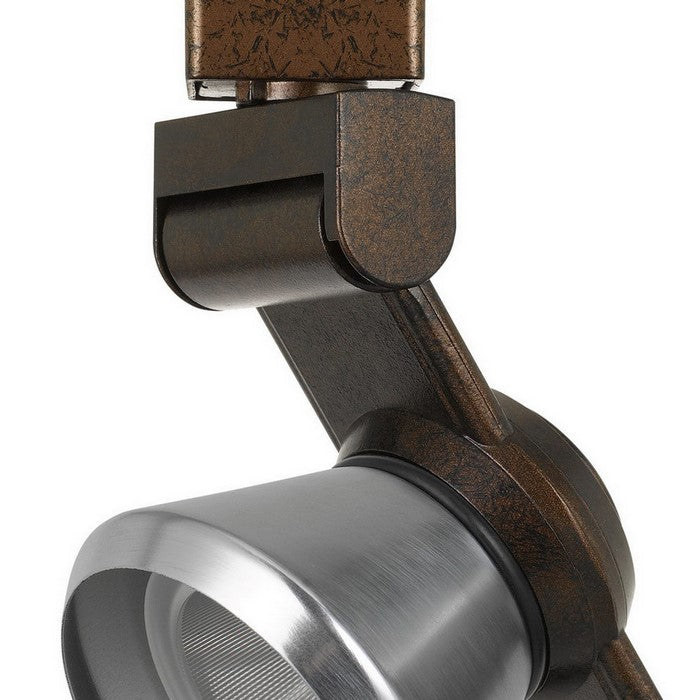 12W Integrated LED Metal Track Fixture with Cone Head, Bronze and Silver