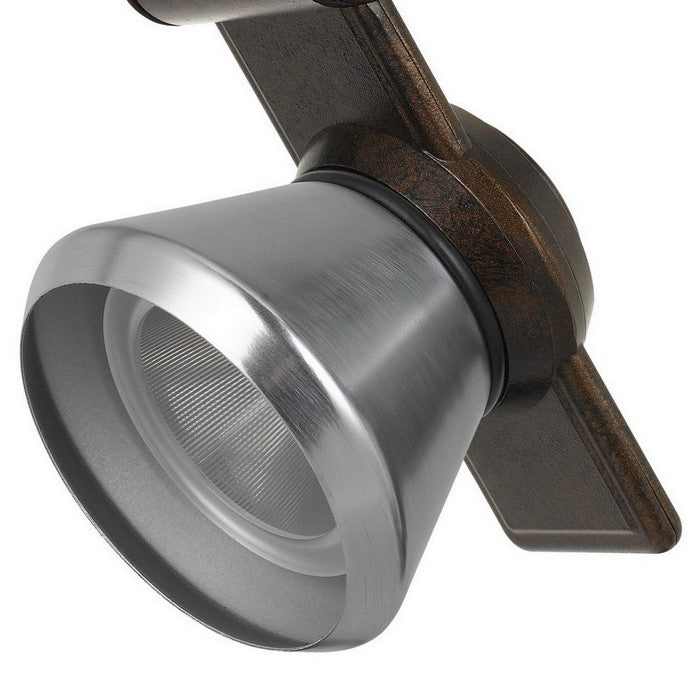 12W Integrated LED Metal Track Fixture with Cone Head, Bronze and Silver