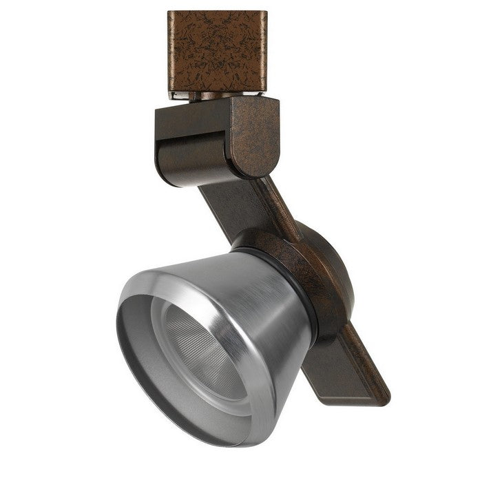 12W Integrated LED Metal Track Fixture with Cone Head, Bronze and Silver