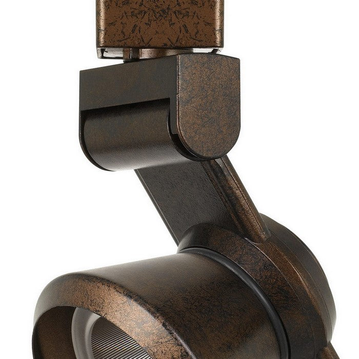 12W Integrated LED Metal Track Fixture with Cone Head, Bronze