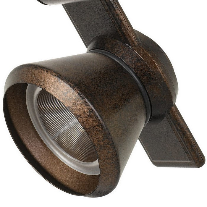 12W Integrated LED Metal Track Fixture with Cone Head, Bronze
