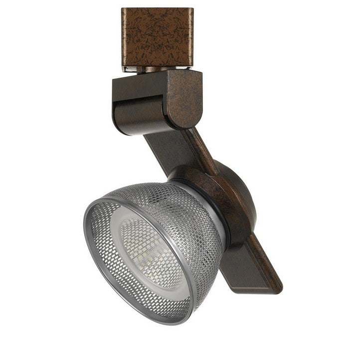 12W Integrated LED Metal Track Fixture with Mesh Head, Bronze and Silver