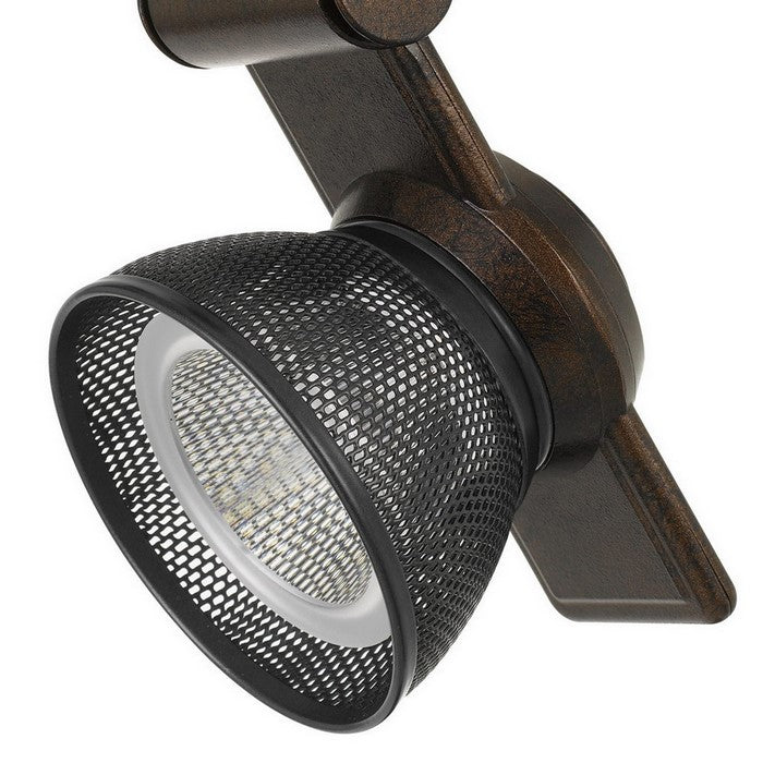 12W Integrated LED Metal Track Fixture with Mesh Head,Bronze and Dark Black