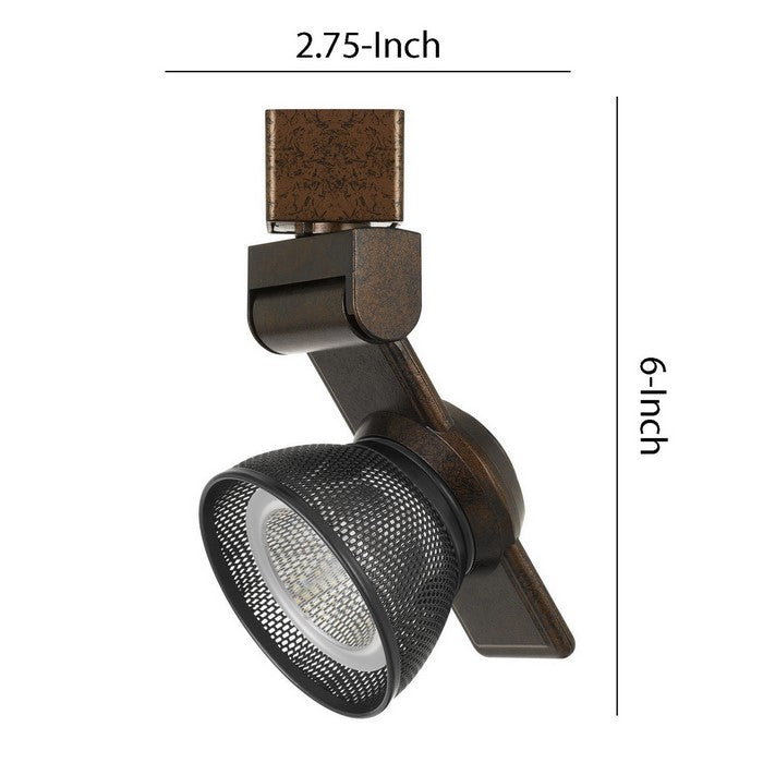 12W Integrated LED Metal Track Fixture with Mesh Head,Bronze and Dark Black