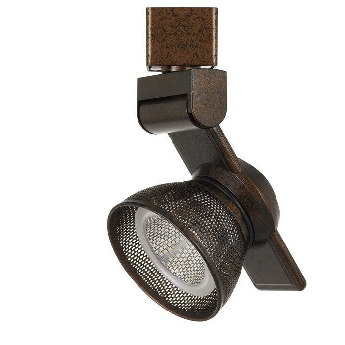 12W Integrated LED Metal Track Fixture with Mesh Head, Bronze